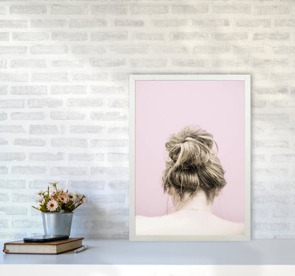 Pink Francesca Photography Print by Victoria Frost A2 Oak Frame