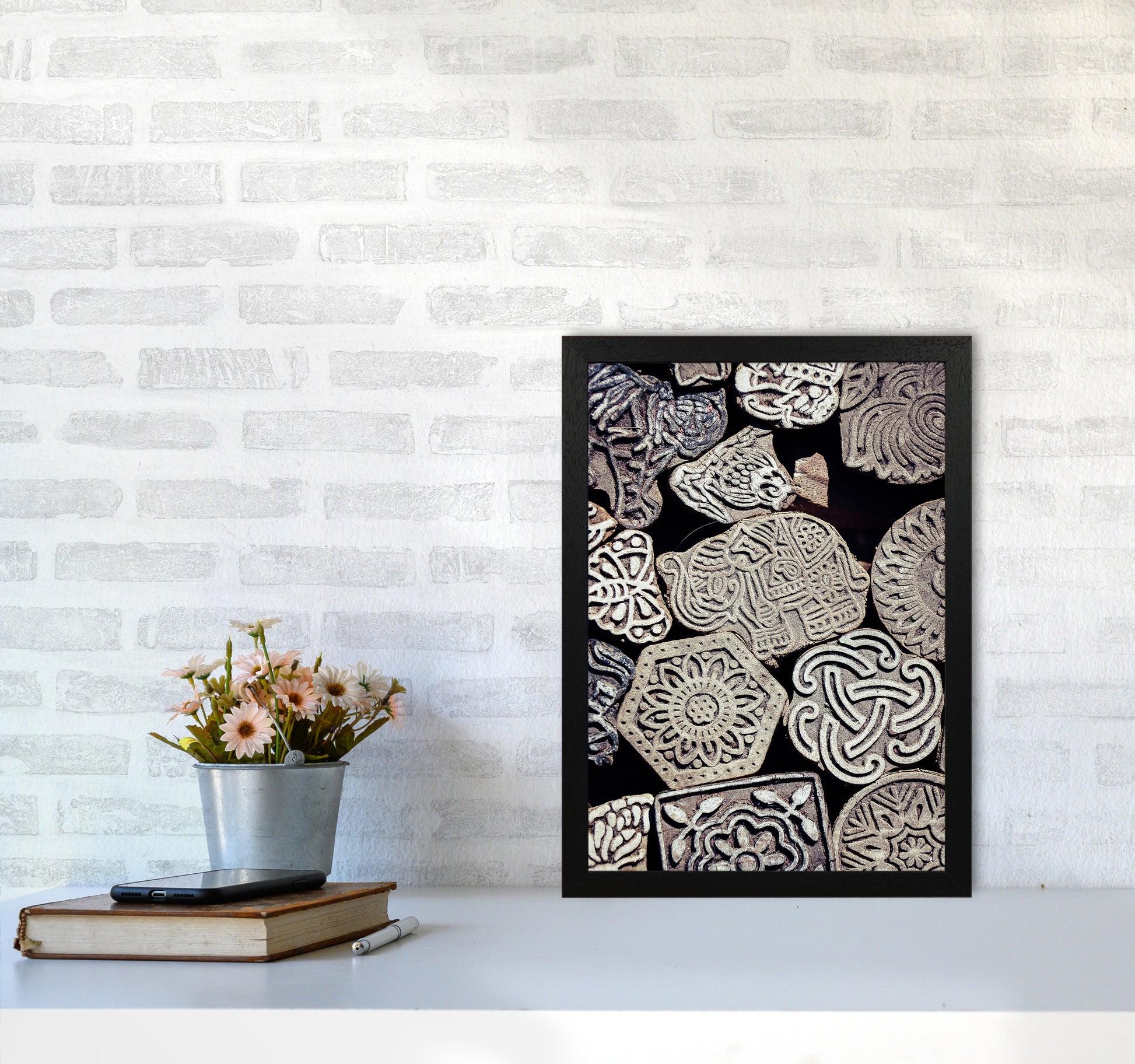 Elephant Photography Print by Victoria Frost A3 White Frame