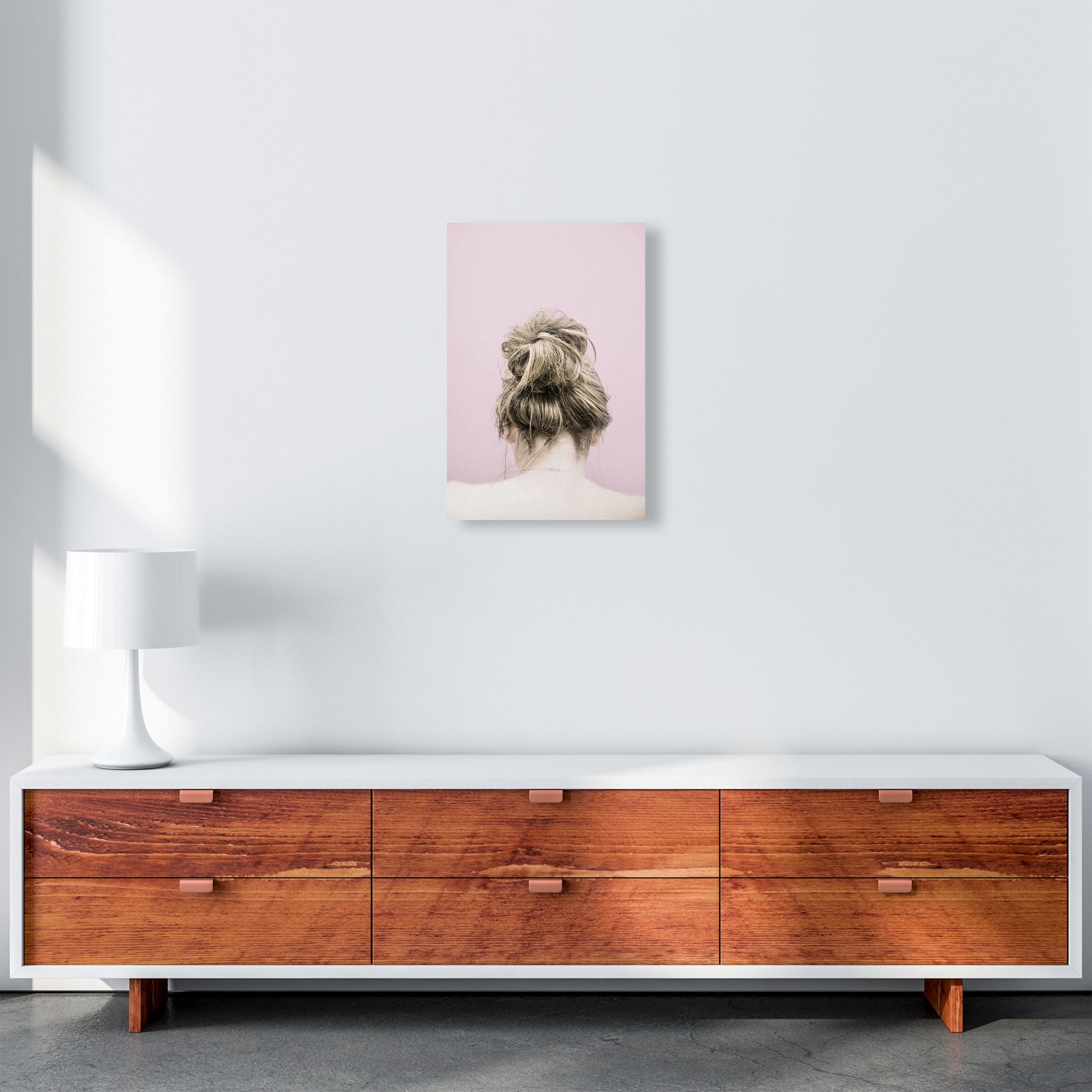 Pink Francesca Photography Print by Victoria Frost A3 Canvas