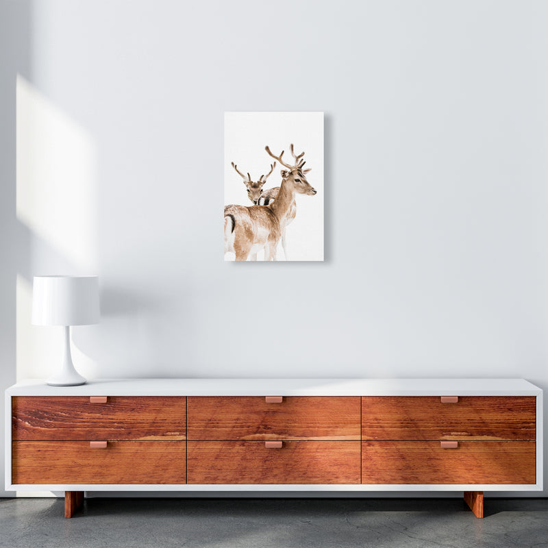 Deers II Photography Print by Victoria Frost A3 Canvas