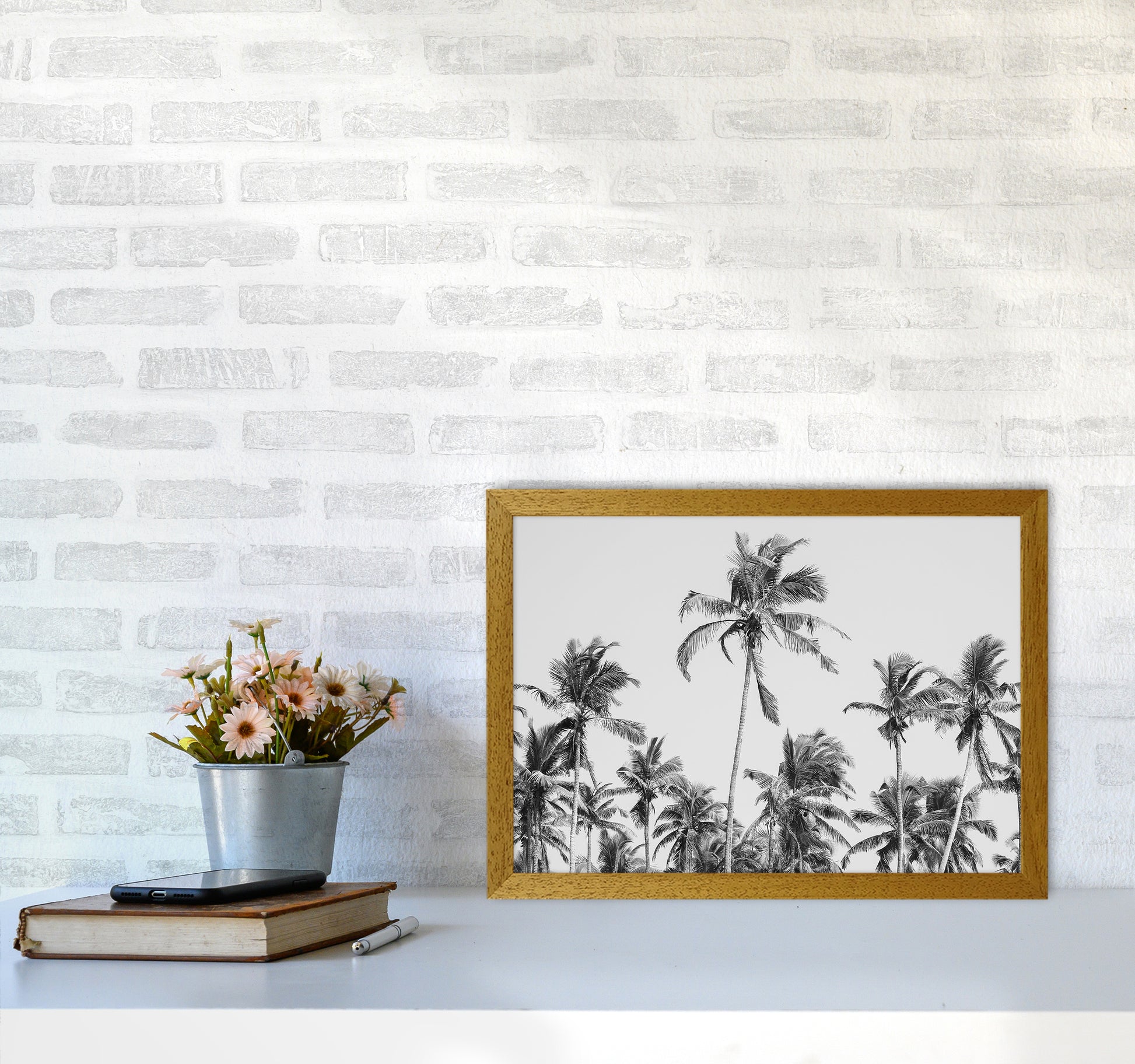 Palm Trees on the beach II Photography Print by Victoria Frost A3 Print Only