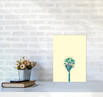 Yellow Palm Tree Photography Print by Victoria Frost A3 Black Frame