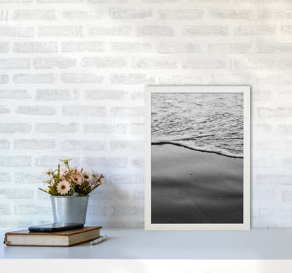 Sea Foam Photography Print by Victoria Frost A3 Oak Frame