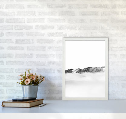 Mountains Divide Photography Print by Victoria Frost A3 Oak Frame