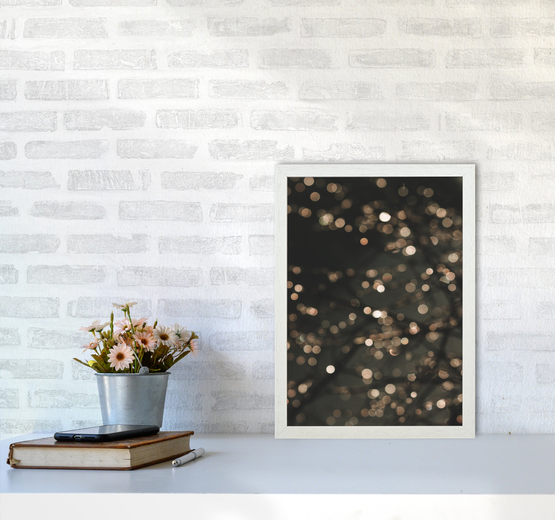 Midnight Glow Photography Print by Victoria Frost A3 Oak Frame