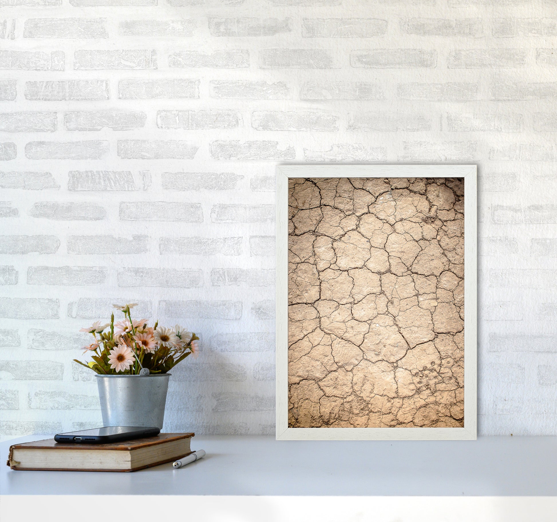 Desert Sand Photography Print by Victoria Frost A3 Oak Frame