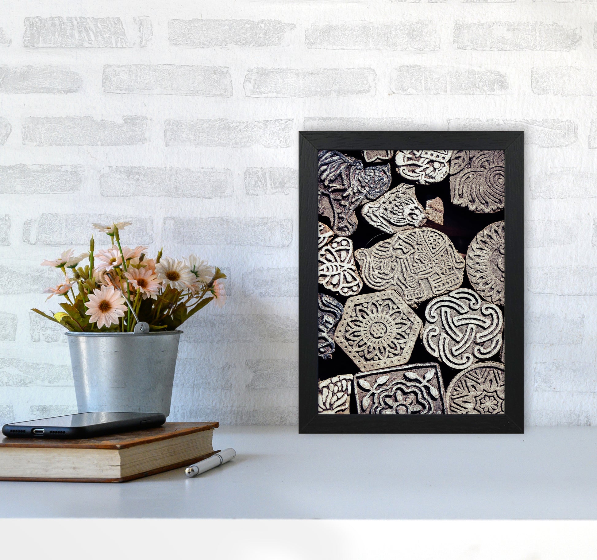 Elephant Photography Print by Victoria Frost A4 White Frame