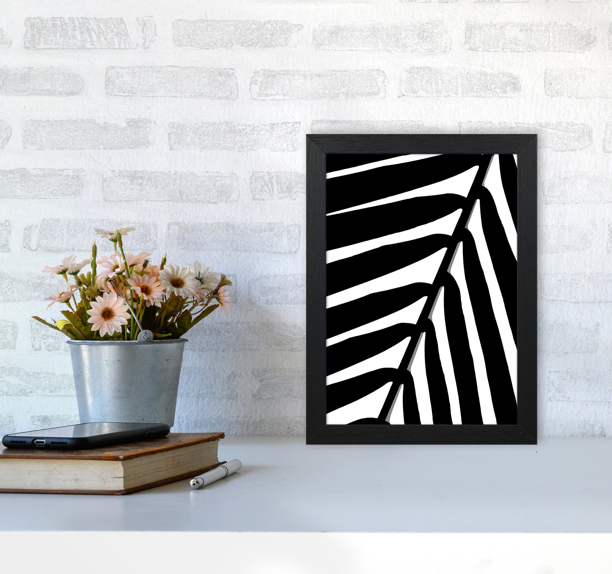 Botanical Shade Photography Print by Victoria Frost A4 White Frame