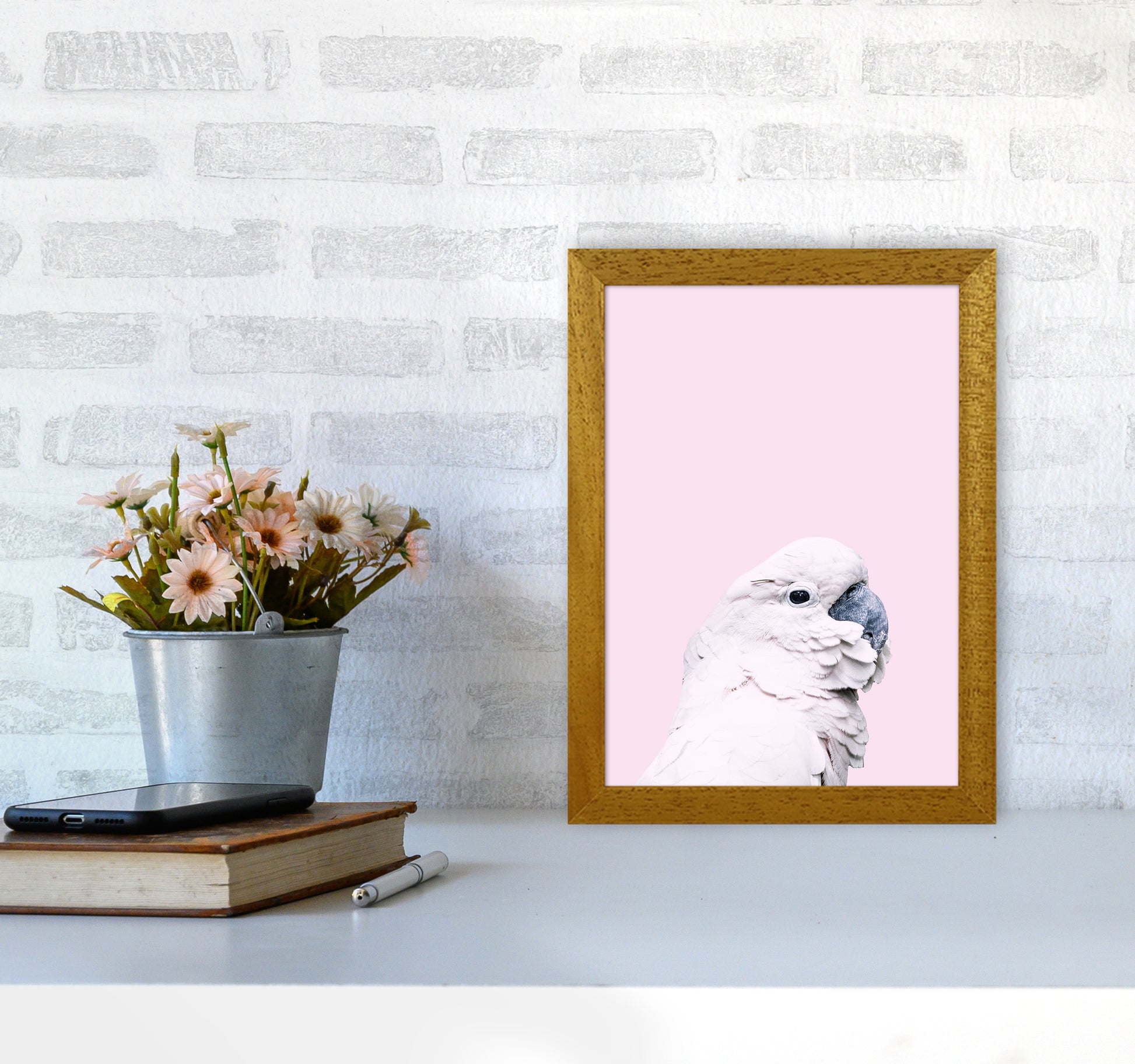 Pink Cockatoo Photography Print by Victoria Frost A4 Print Only