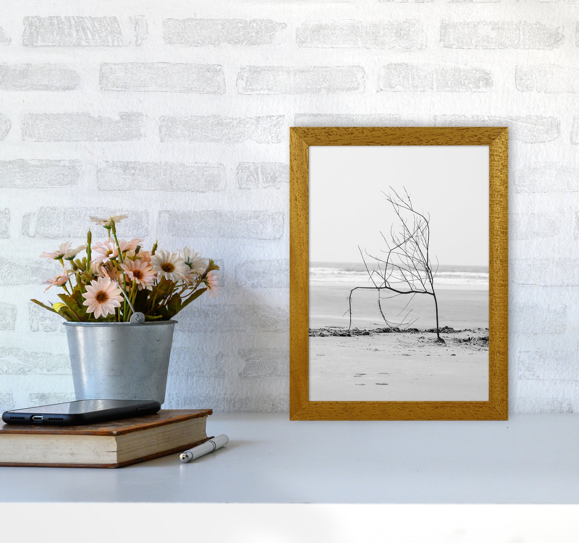 Beach Sculpture Photography Print by Victoria Frost A4 Print Only