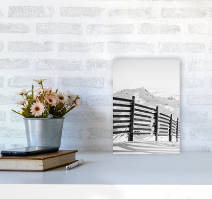 Going down the Mountain Photography Print by Victoria Frost A4 Black Frame