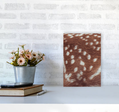 Deer skin Photography Print by Victoria Frost A4 Black Frame