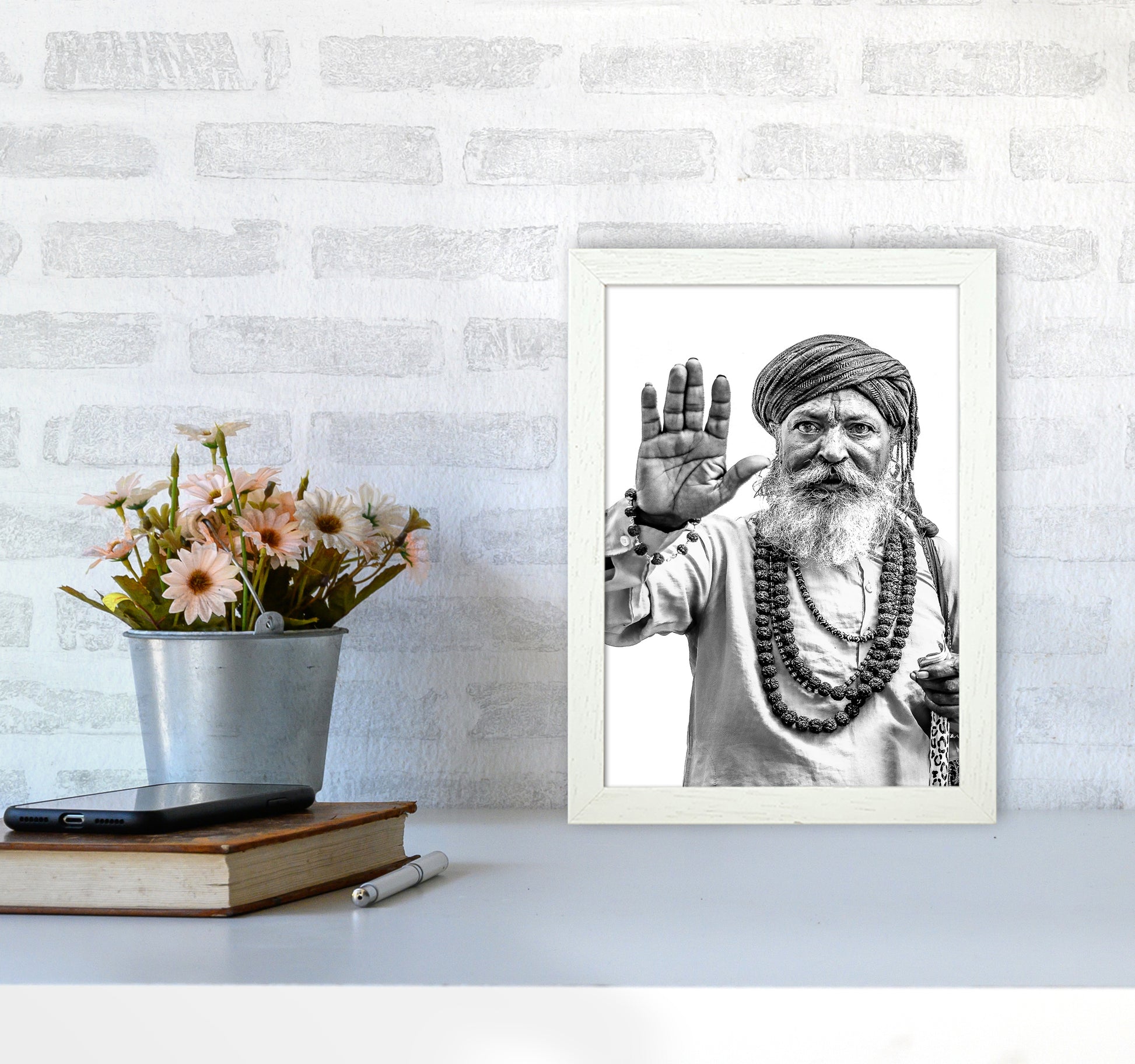 Portrait II Photography Print by Victoria Frost A4 Oak Frame