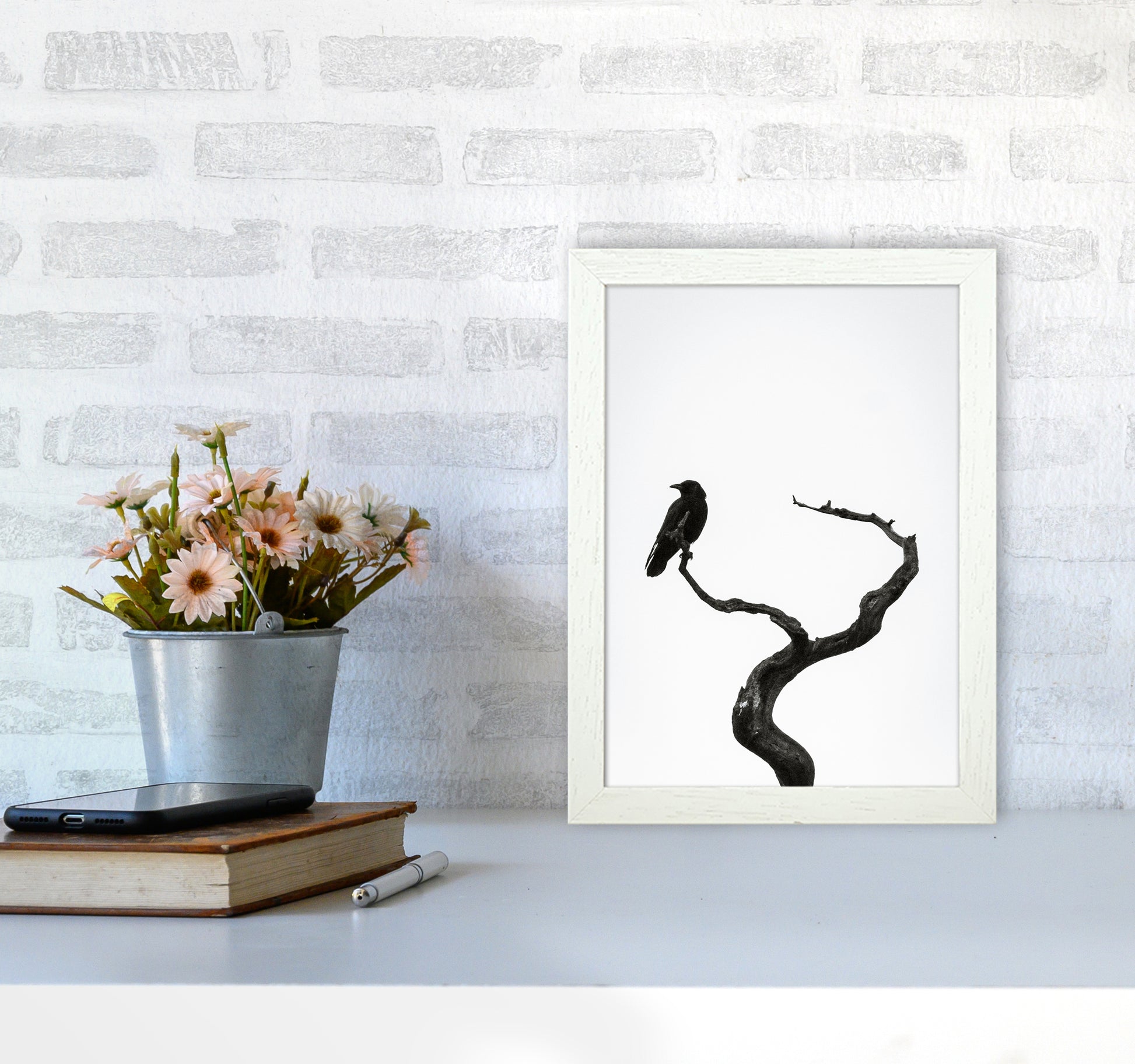 On the look out Photography Print by Victoria Frost A4 Oak Frame