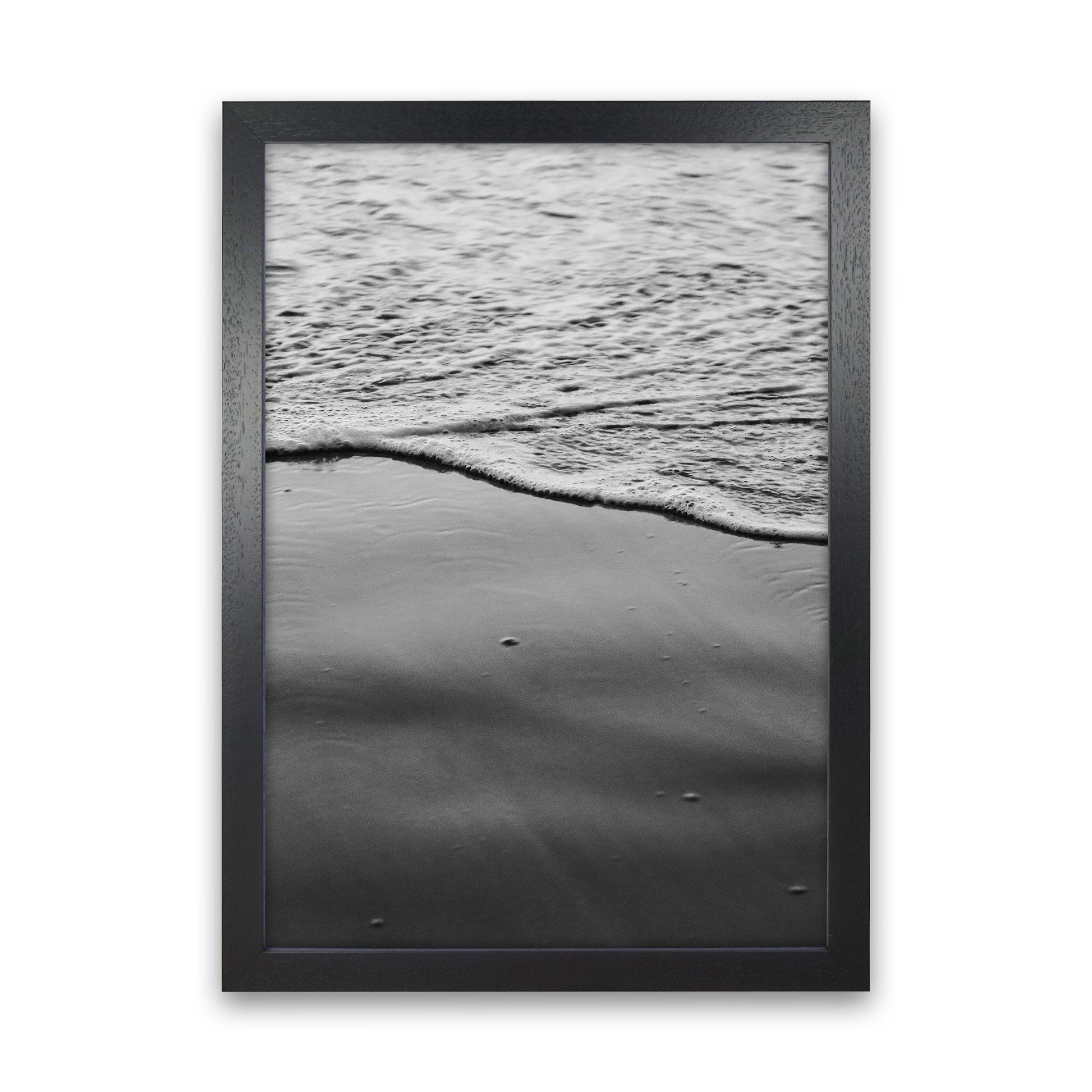 Sea Foam Photography Print by Victoria Frost Black Grain