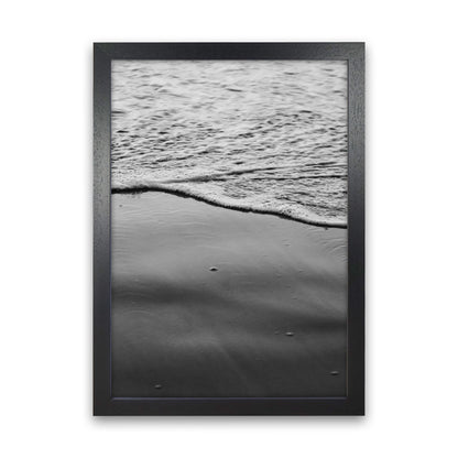 Sea Foam Photography Print by Victoria Frost Black Grain