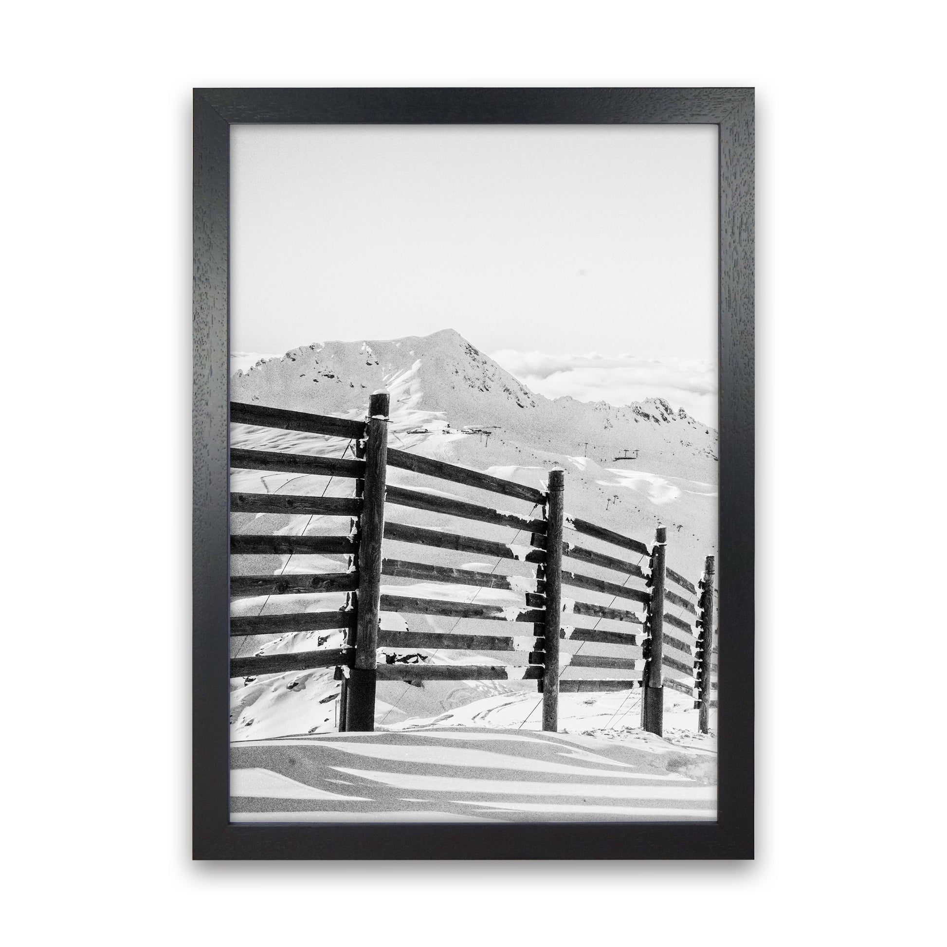 Going down the Mountain Photography Print by Victoria Frost Black Grain