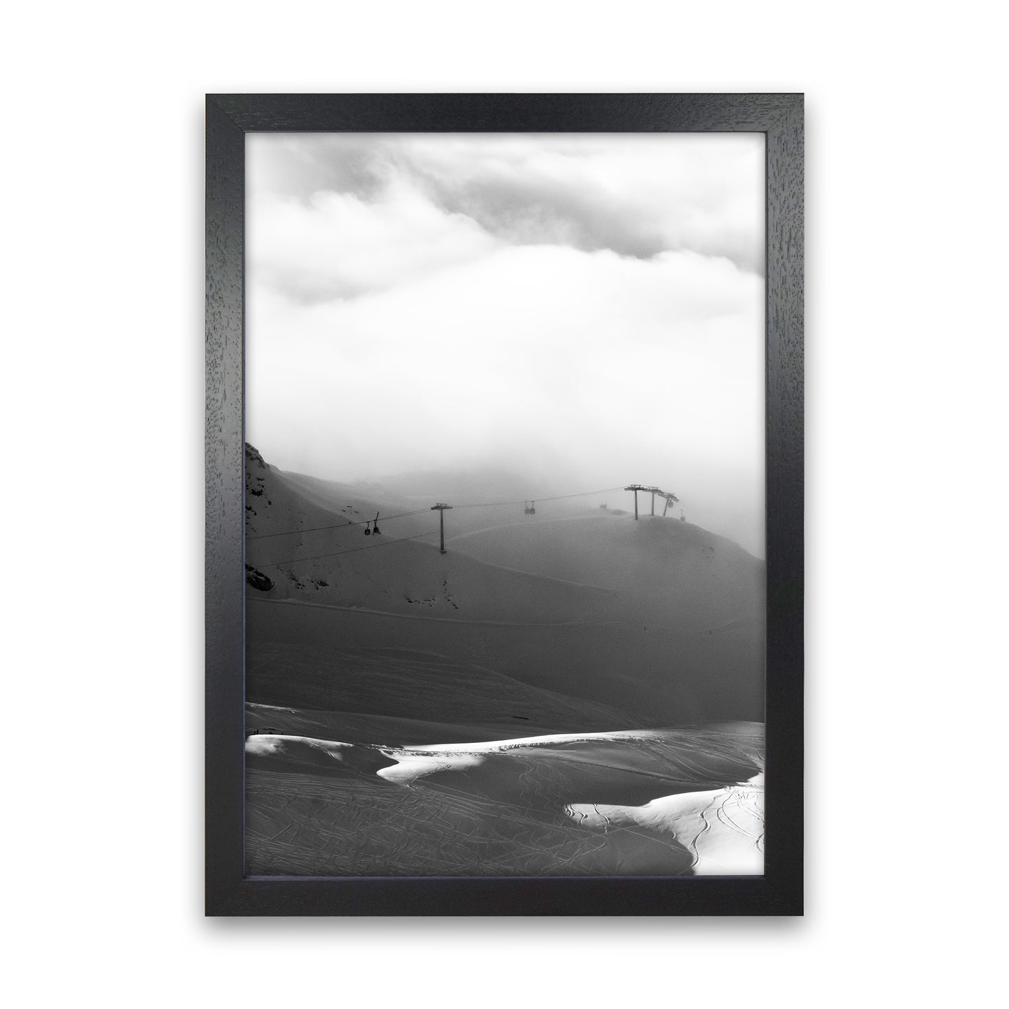 Above and beyond the Mountain Photography Print by Victoria Frost Black Grain