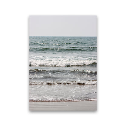 Blue Beach Waves Photography Print by Victoria Frost Print Only