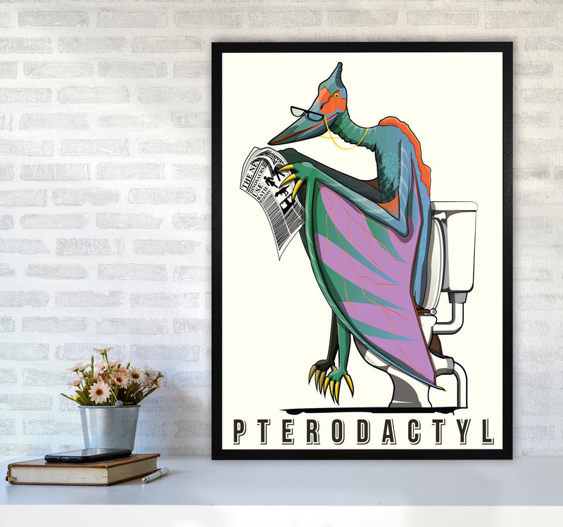 Flying Dino by Wyatt9 A1 White Frame