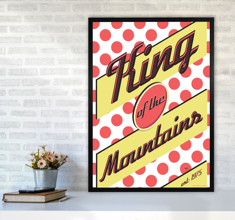 KOTM Cycling Print Red by Wyatt9 A1 White Frame
