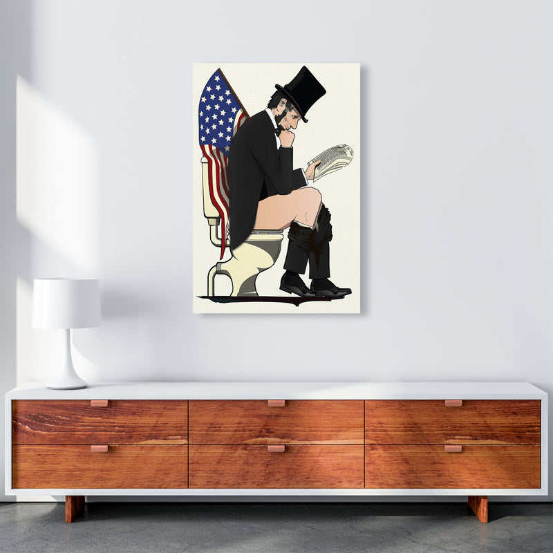 Abraham Lincoln Loo Art Print by Wyatt9 A1 Canvas