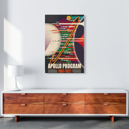 Apollo Program Art Print by Wyatt9 A1 Canvas