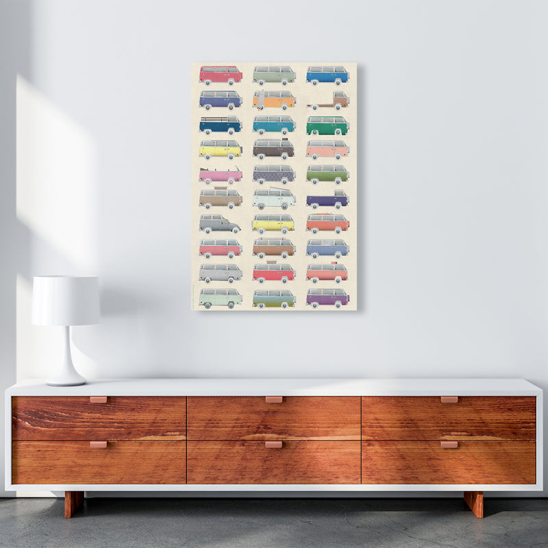 Camper Vintage Print by Wyatt9 A1 Canvas