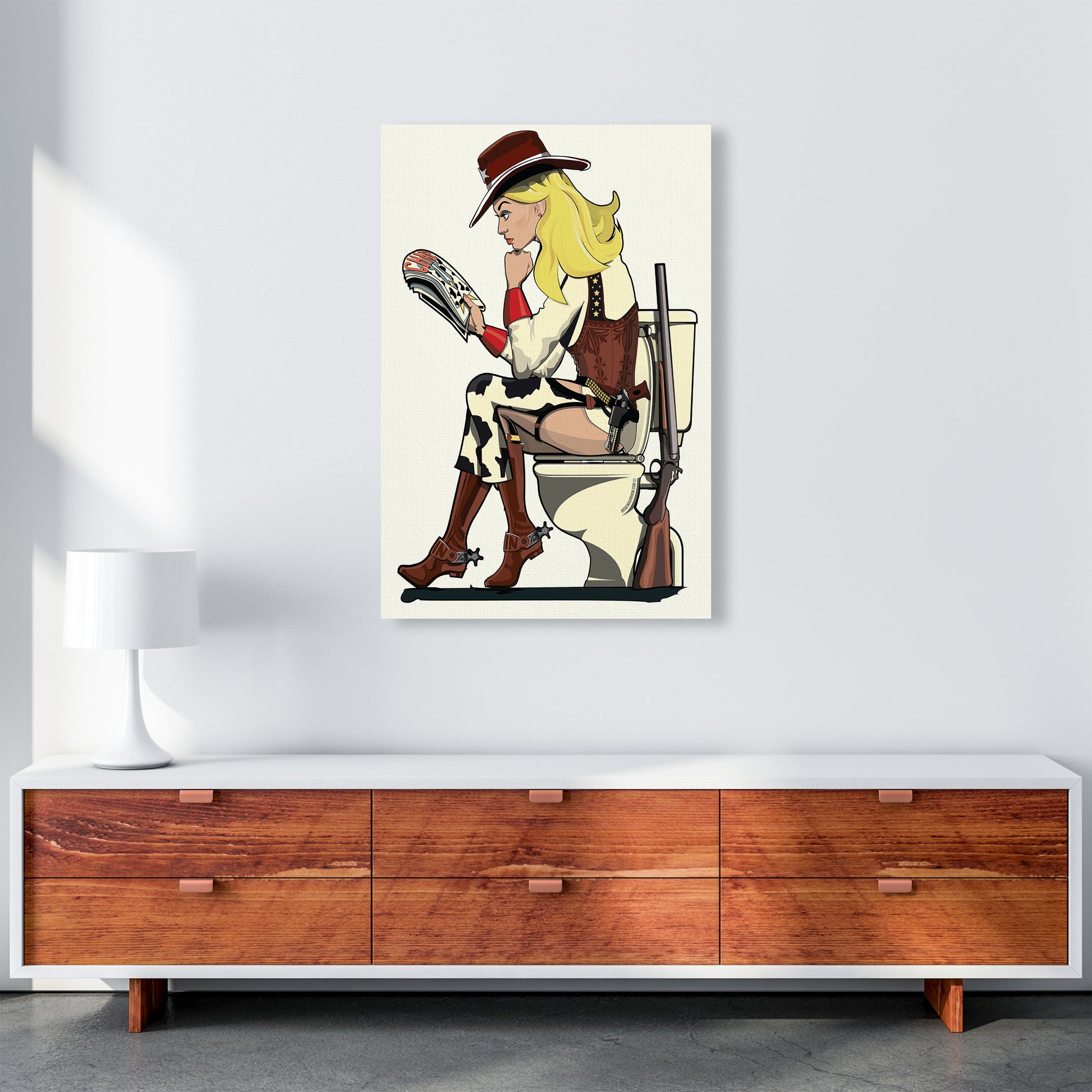Cowgirl by Wyatt9 A1 Canvas