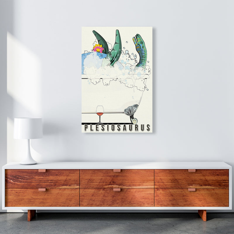 Swimming Dino by Wyatt9 A1 Canvas