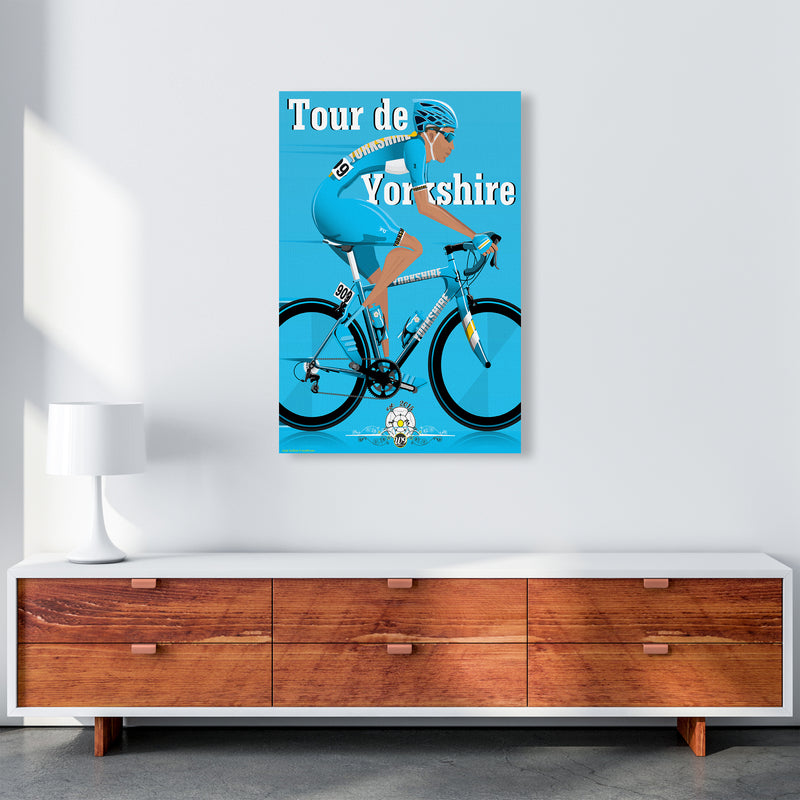 Tour De Yorkshire 2018 Blue by Wyatt9 A1 Canvas