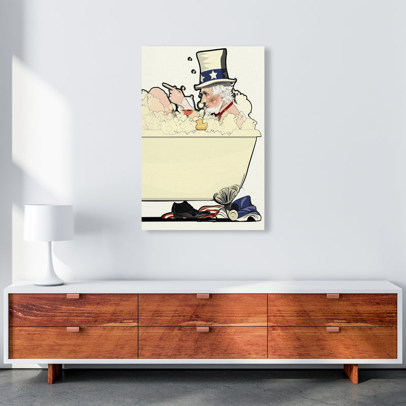 Uncle Sam Bath by Wyatt9 A1 Canvas