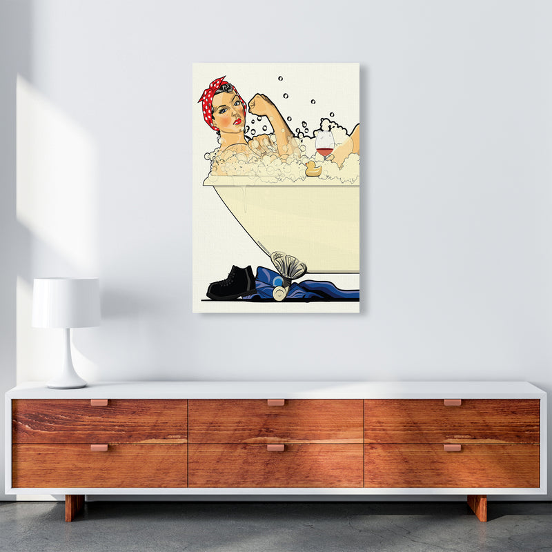 We Can Do It Bath by Wyatt9 A1 Canvas