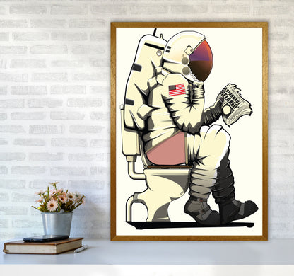 Astronaut Loo Art Print by Wyatt9 A1 Print Only