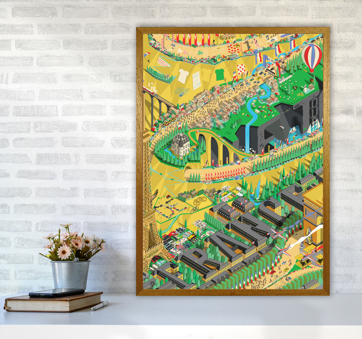 Isometris TDF Cycling Print by Wyatt9 A1 Print Only