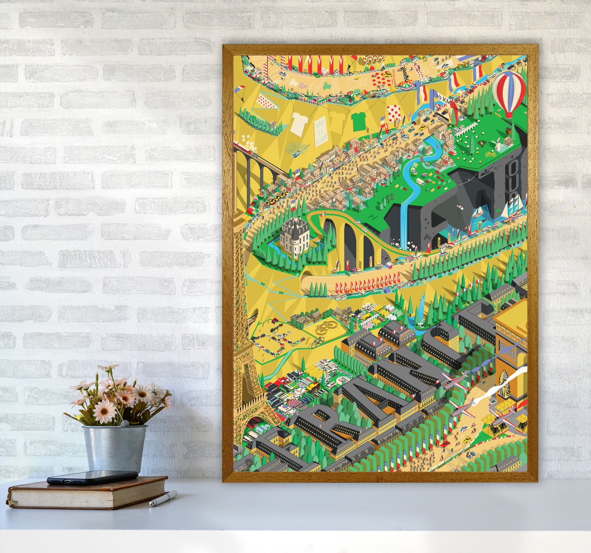 Isometris TDF Cycling Print by Wyatt9 A1 Print Only