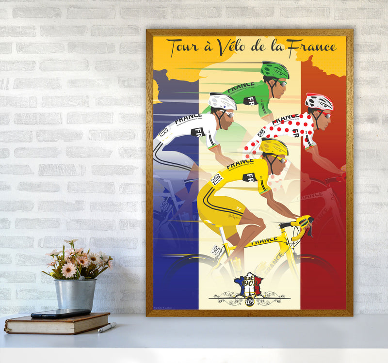 Jerseys Cycling Print by Wyatt9 A1 Print Only
