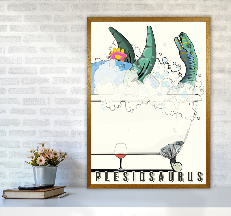 Swimming Dino by Wyatt9 A1 Print Only