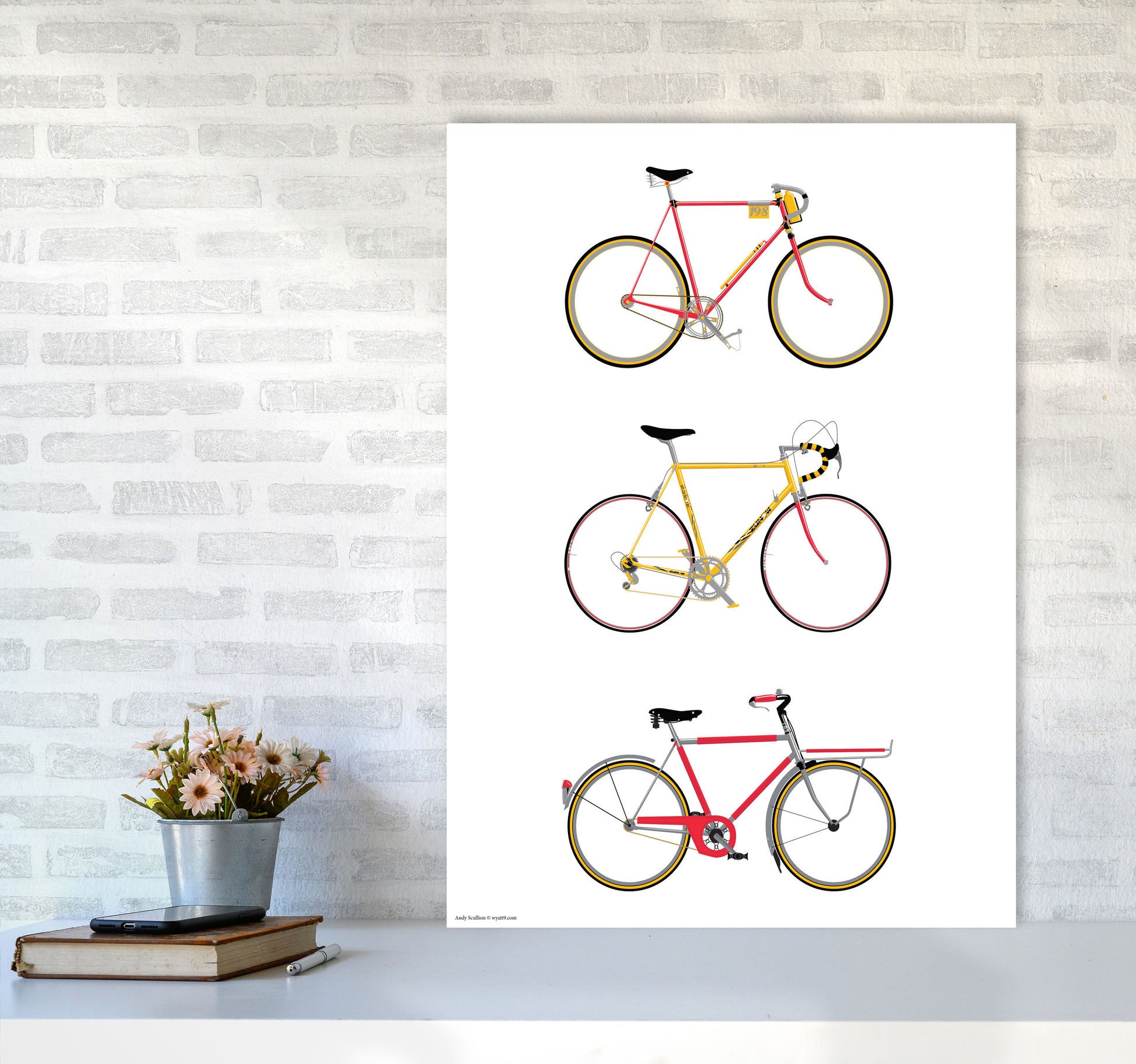 Three Bikes by Wyatt9 A1 Black Frame