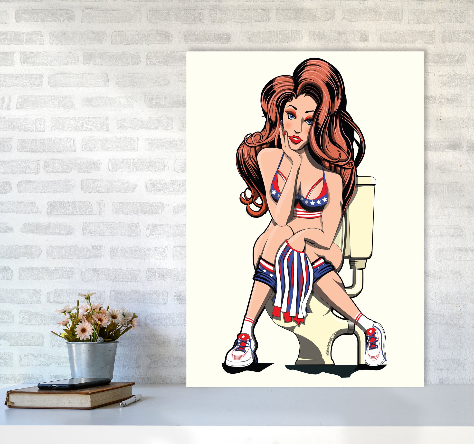Cheerleader Loo by Wyatt9 A1 Black Frame