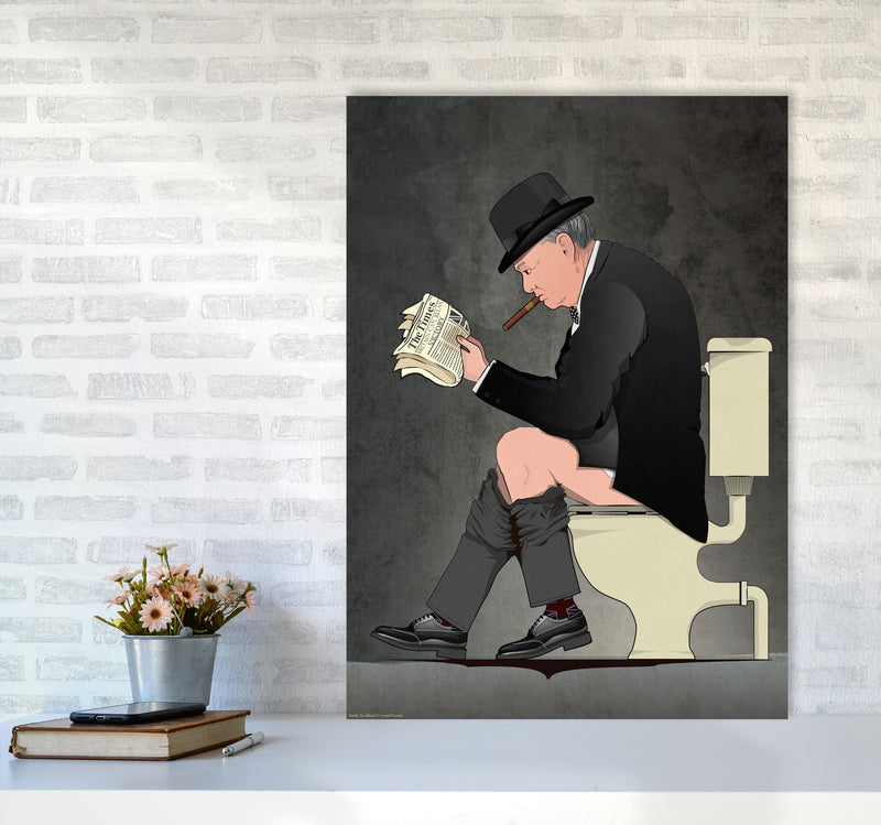 Churchill Art Print by Wyatt9 A1 Black Frame