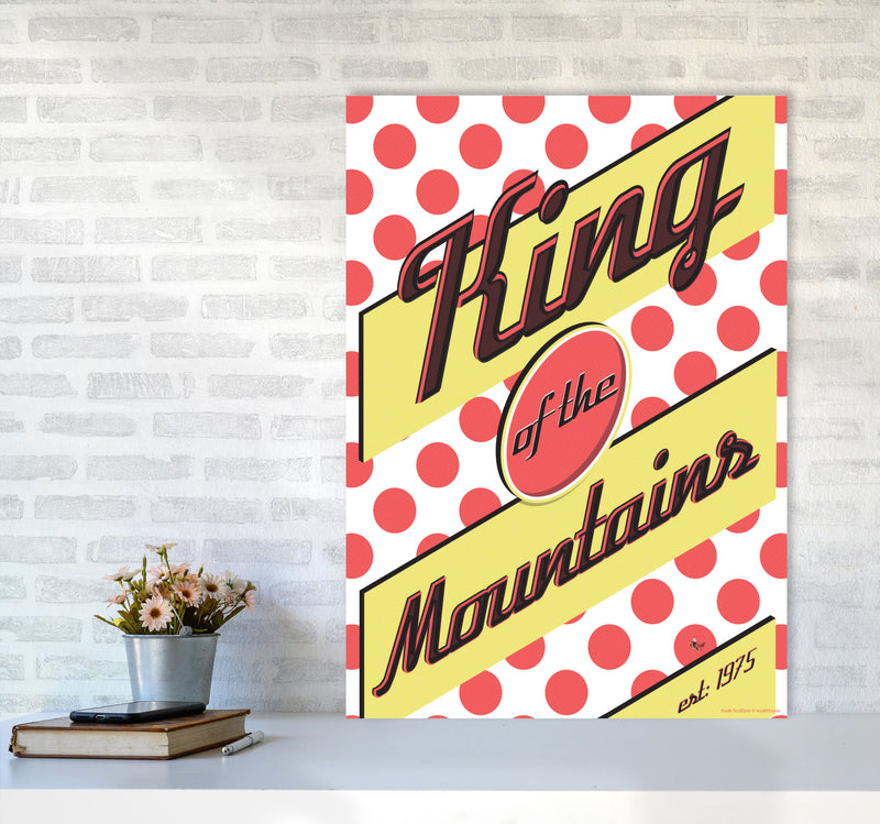 KOTM Cycling Print Red by Wyatt9 A1 Black Frame