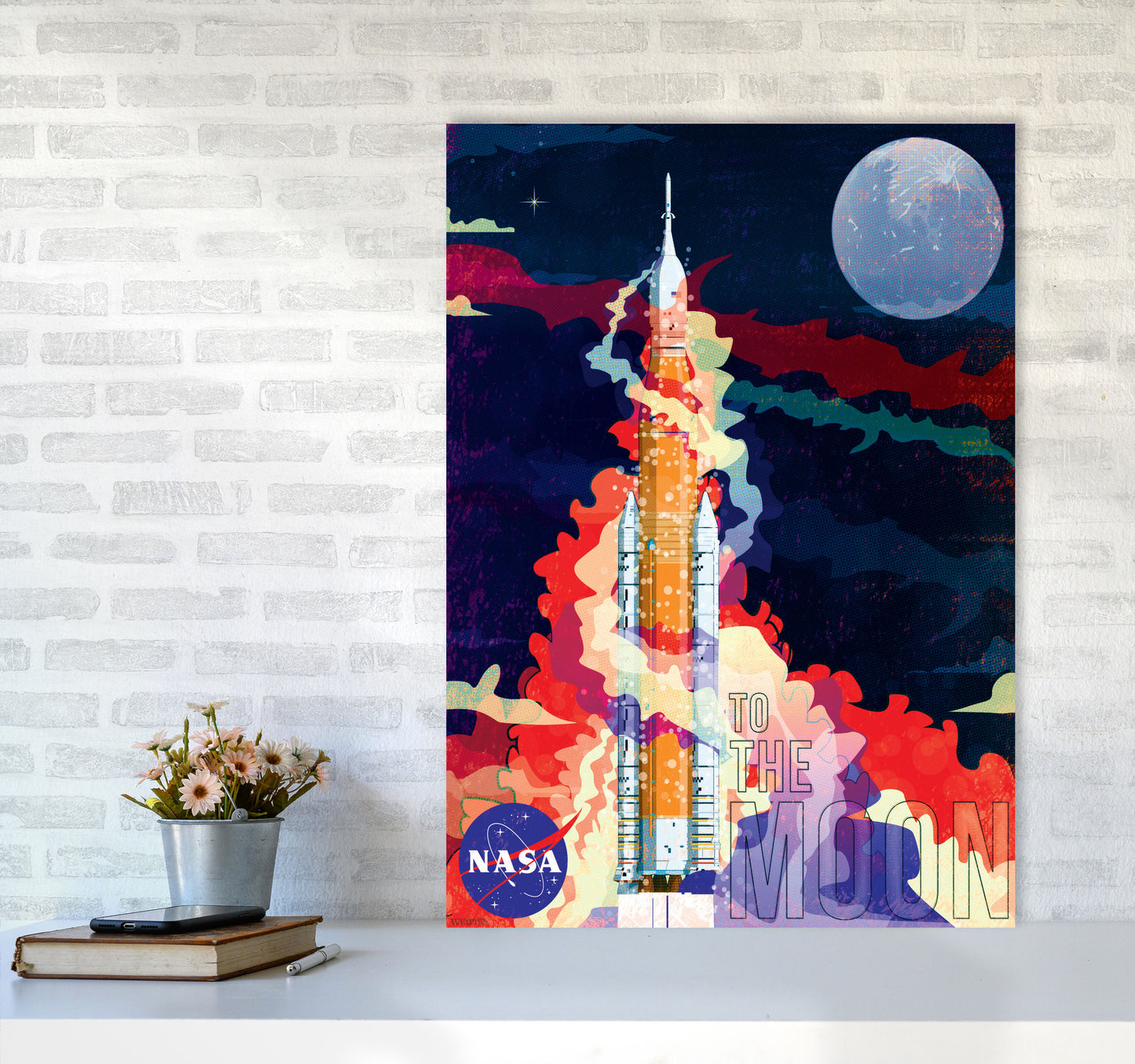 SLS Retro Print by Wyatt9 A1 Black Frame