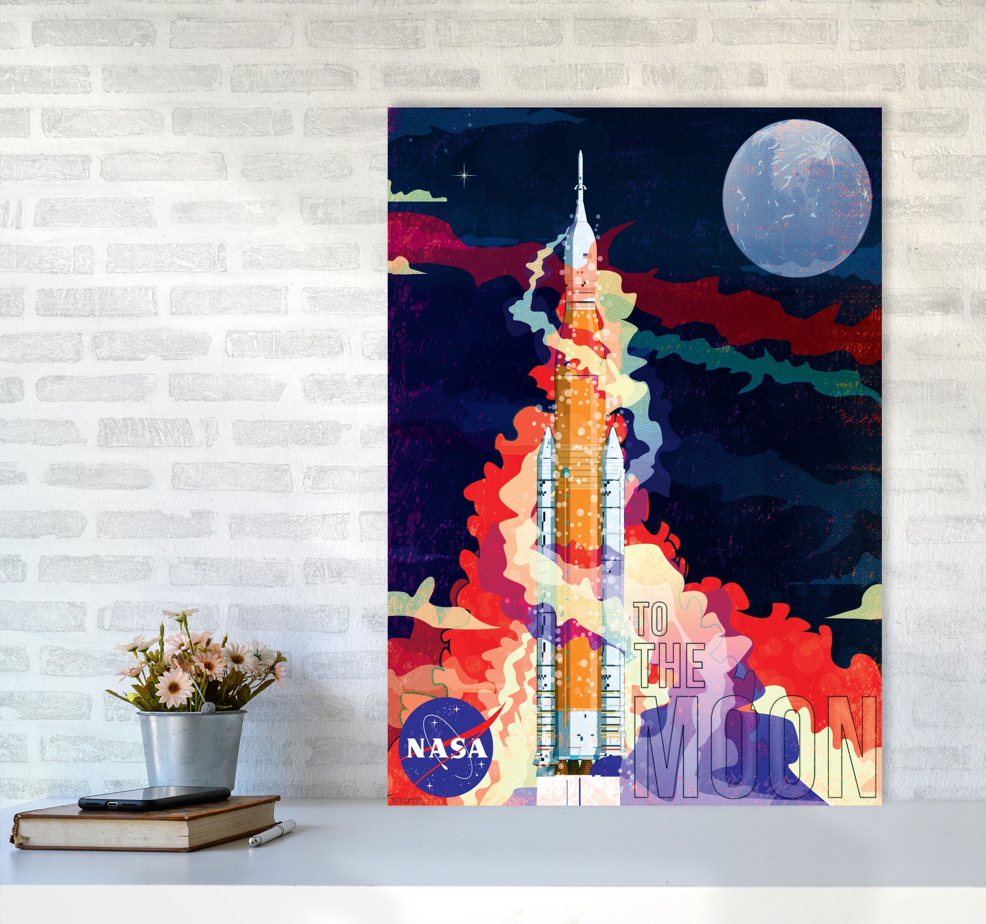 SLS Retro Print by Wyatt9 A1 Black Frame