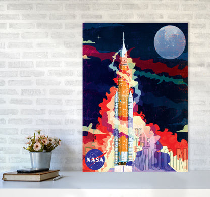 SLS Retro Print by Wyatt9 A1 Black Frame