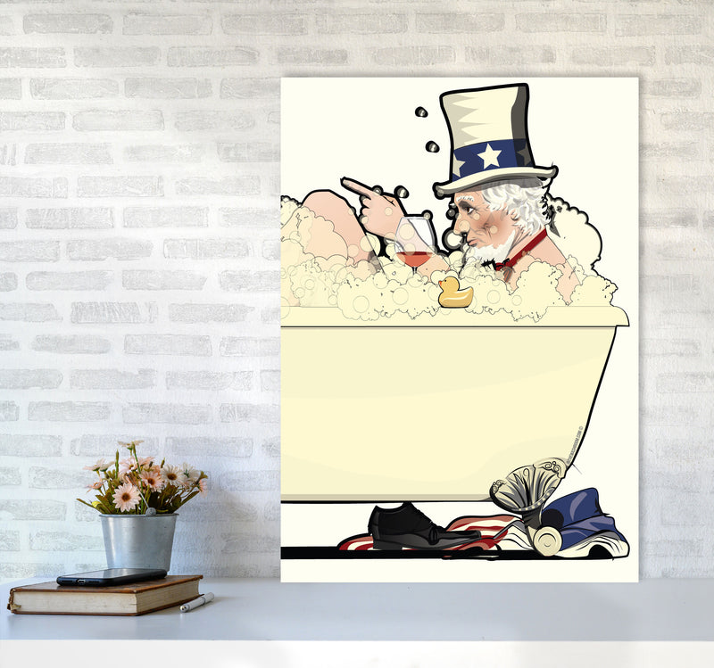Uncle Sam Bath by Wyatt9 A1 Black Frame