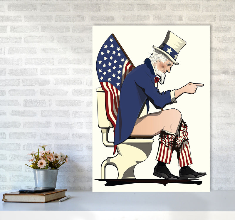 Uncle Sam loo Right by Wyatt9 A1 Black Frame