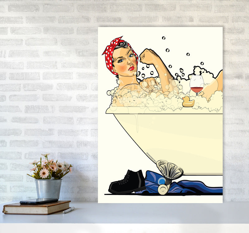We Can Do It Bath by Wyatt9 A1 Black Frame