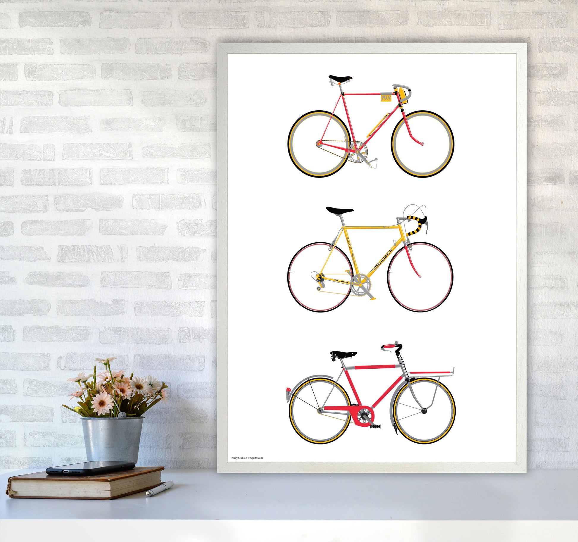 Three Bikes by Wyatt9 A1 Oak Frame