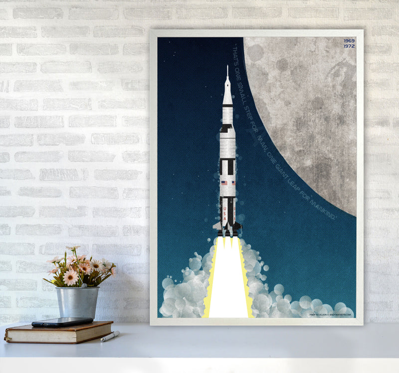 Apollo Art Print by Wyatt9 A1 Oak Frame